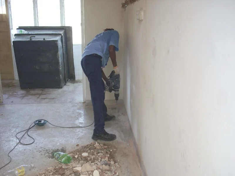 Corrective soil treatment drilling